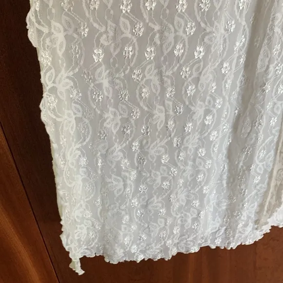 Vintage Claire Pettibone White Lace Sheath Wedding Slip Dress