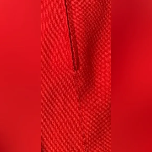 Vintage Claude Montana Paris Red Orange Pencil Skirt 4 Small 28” Valentine’s Day