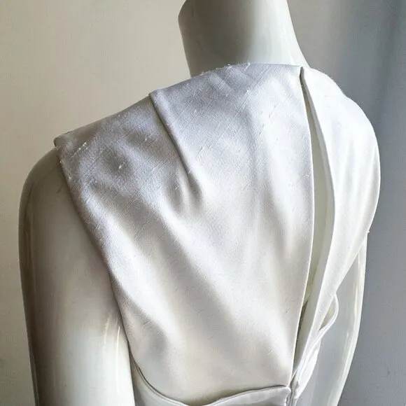 Vintage Custom Made Simple Minimalist Megan Markle Style A line Wedding Gown L