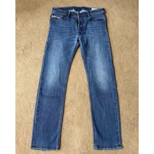 Vintage Diesel Jeans Men Straight Stretch Denim Luxury Regular Fit Y2K 33x30