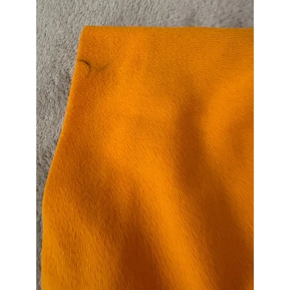 Vintage Dominique Sz 14 Mock Neck Midi Orange 60s/70s Dress Saks Fifth Ave