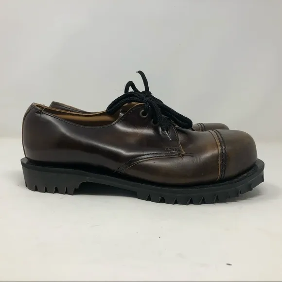 Vintage dr martens 8W 6M Getta grip low boots 6 men’s brown leather