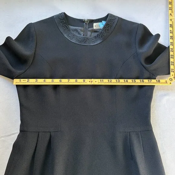 Vintage Givenchy Hi Formal Black Dress &amp; Jacket Women's 10 Luxury Minimalism