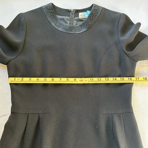 Vintage Givenchy Hi Formal Black Dress &amp; Jacket Women's 10 Luxury Minimalism