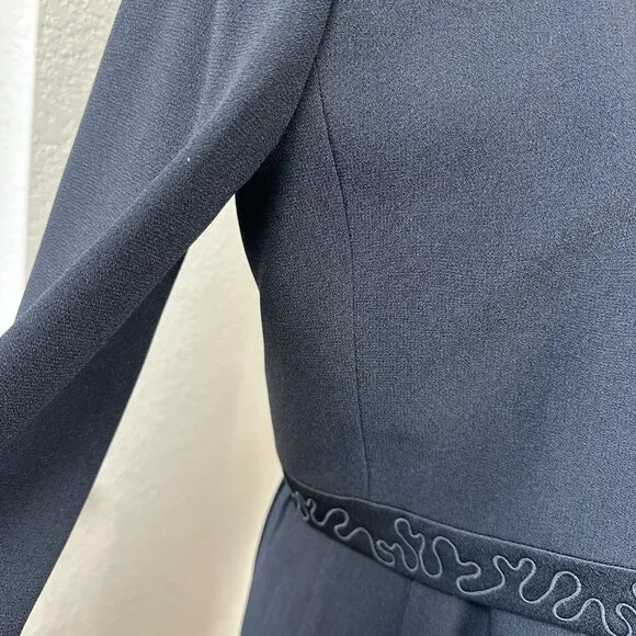 Vintage Givenchy Hi Formal Black Dress &amp; Jacket Women's 10 Luxury Minimalism