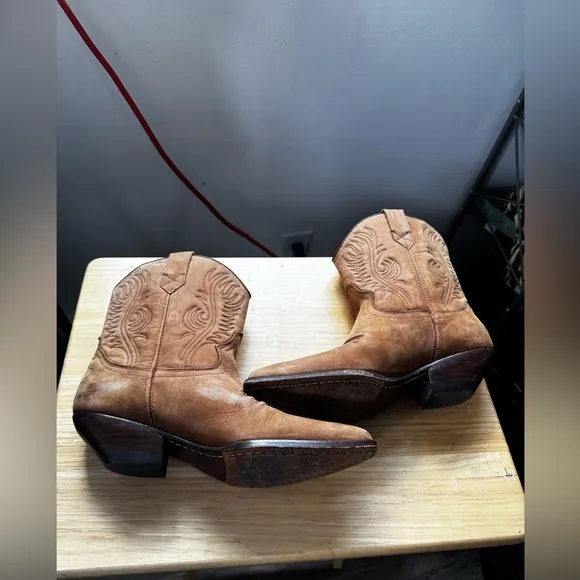 VINTAGE Guess by Georges MarcianoWomen's Western Ankle Boots,LEATHER sz 10 Y2K