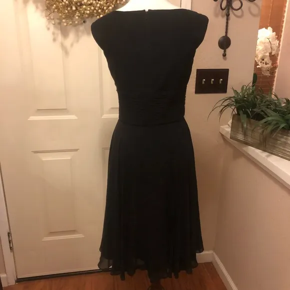 Vintage HAROLD’S Black Silk Formal Dress Luxurious