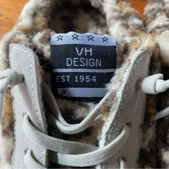 Vintage Havana - VH - Snuggle Leopard Fur Mix Leather Sneakers Slippers - 10