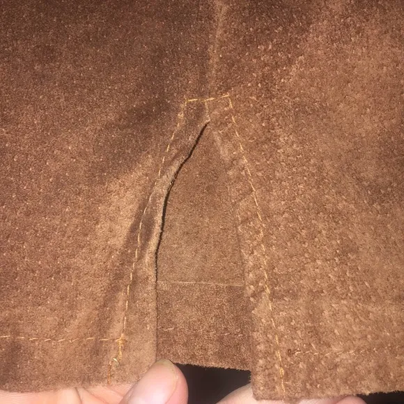 Vintage Leather Mini Skirt