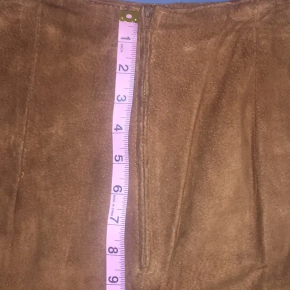 Vintage Leather Mini Skirt