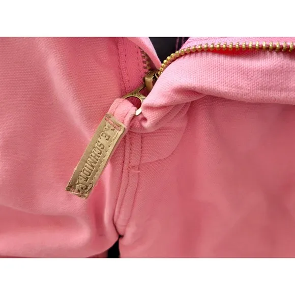 Vintage Schmidt Pink Cotton Canvas Overalls Youth 10-12 Workwear