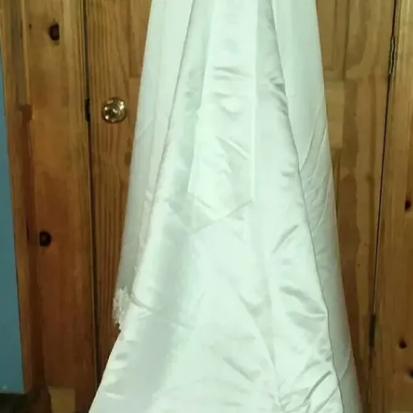 Vintage wedding dress Ginnis by Monique, 80s 90s formal luxury white cel…