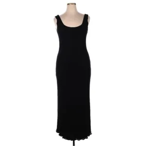 Vintage Yolanda Lorente Formal Minimalist Sleeveless Maxi Long Dress Sz XL