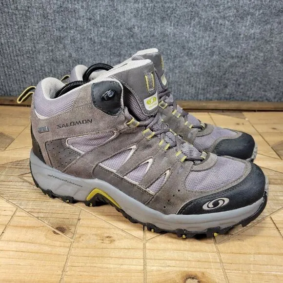 Vintage Salomon Boots Extend Mid XCR GTX Men's 9.5 Gore Tex Hiking Trail Gray