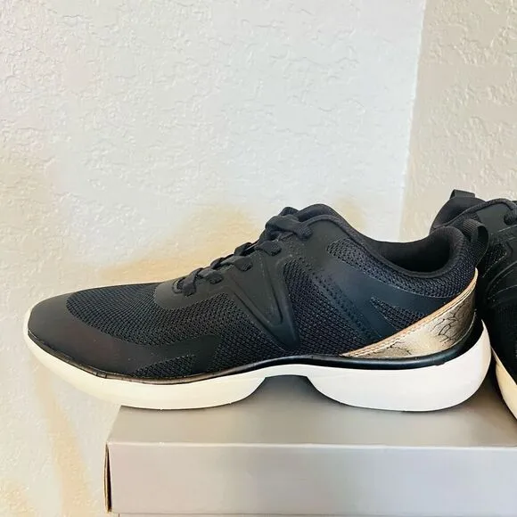 VIONIC Leyo Sneaker Orthotic Comfort Cushioned Tennis Shoes, Black, Size 9, NWT