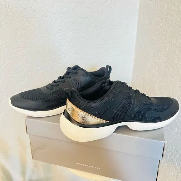 VIONIC Leyo Sneaker Orthotic Comfort Cushioned Tennis Shoes, Black, Size 9, NWT