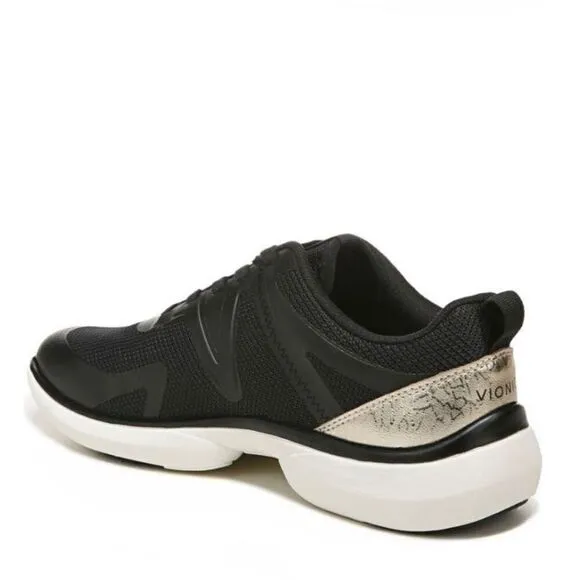 VIONIC Leyo Sneaker Orthotic Comfort Cushioned Tennis Shoes, Black, Size 9, NWT