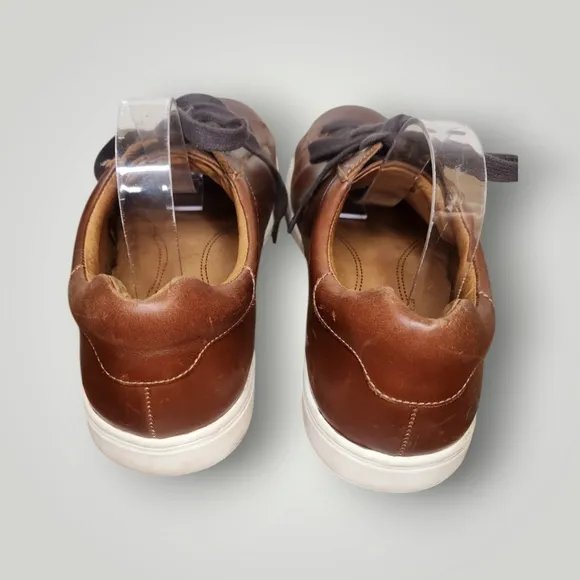Vionic men's Baldwin Brown Leather shoes sneakers 11 vsm035
