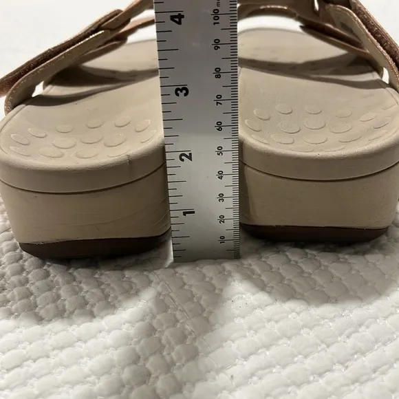 Vionic Pacific Kyla Shoe Rose Gold 8W Slide On Adjustable podiatrist designed