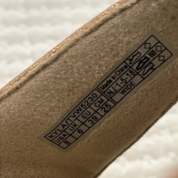 Vionic Pacific Kyla Shoe Rose Gold 8W Slide On Adjustable podiatrist designed