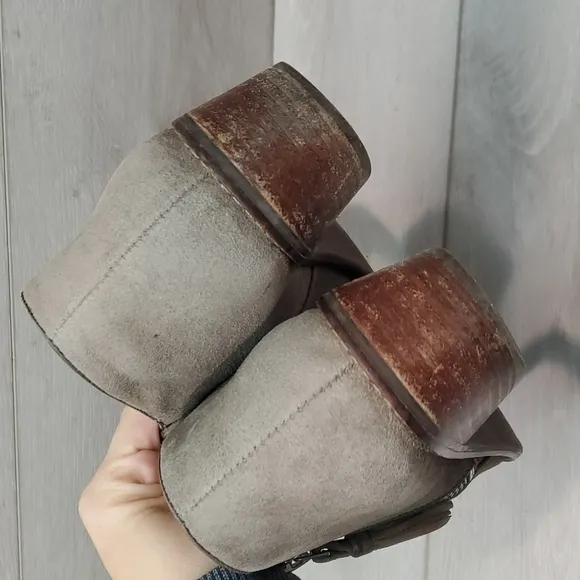 Vionic Women Serena Comfort Ankle Leather Booties shoes sz 6