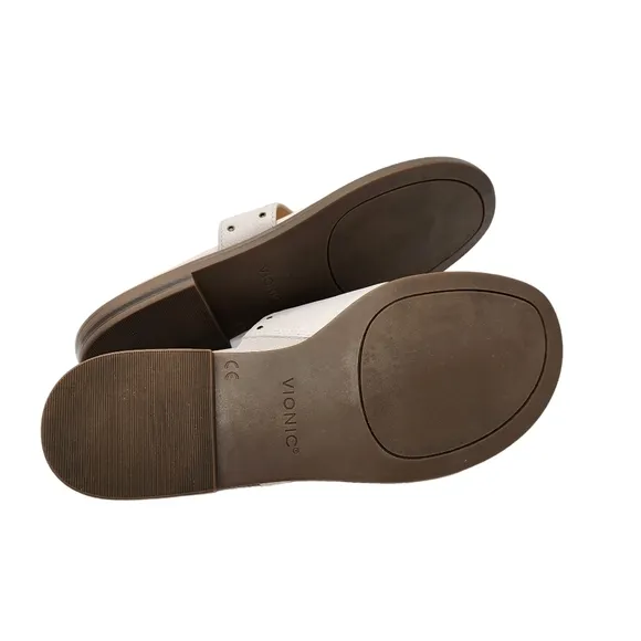 Vionic Women's Lupita Leather Slip On Slide Sandals - 7.5