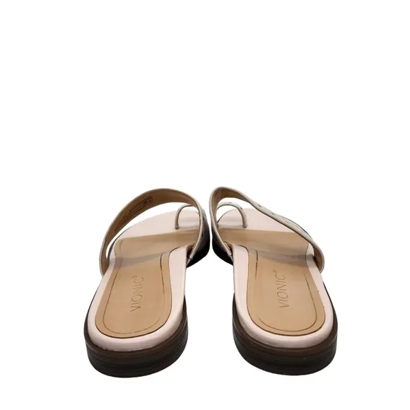 Vionic Women's Lupita Leather Slip On Slide Sandals - 7.5