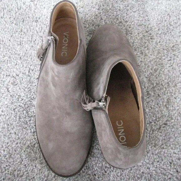 Vionic suede ankle boots 8.5