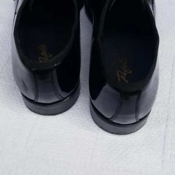 Vito Rufalo Black patent Oxford dress shoes 9