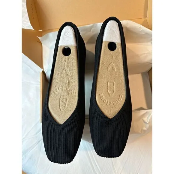 VIVAIA‎ Square-Toe V-Cut Flats (Margot 2.0) Size EUR 41 US 9.5