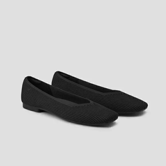 VIVAIA‎ Square-Toe V-Cut Flats (Margot 2.0) Size EUR 41 US 9.5