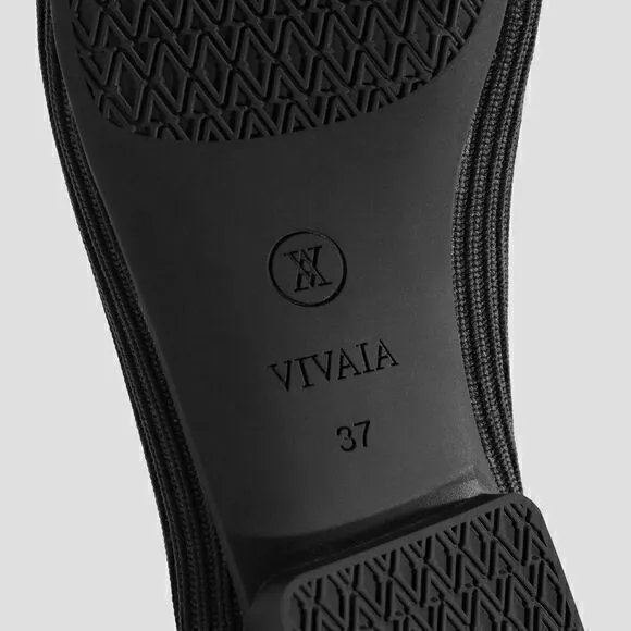 VIVAIA Square-Toe V-Cut Flats (Margot 2.0) Size EUR 41.5 W‎ US 10 W