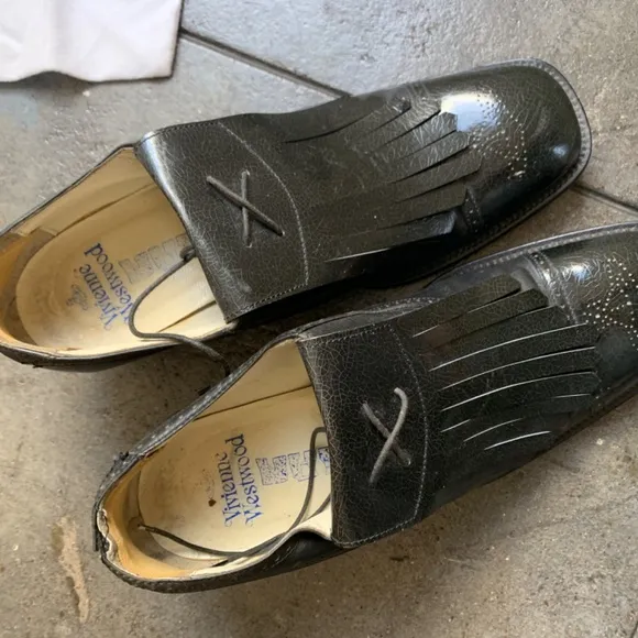 Vivienne Westwood Early 2000's Shoes USED IN THE SHOW ! detachable accessory