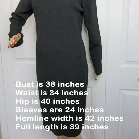 VTG Andrea Jovine never worn Black Knit Dress, Neiman Marcus original paper tag