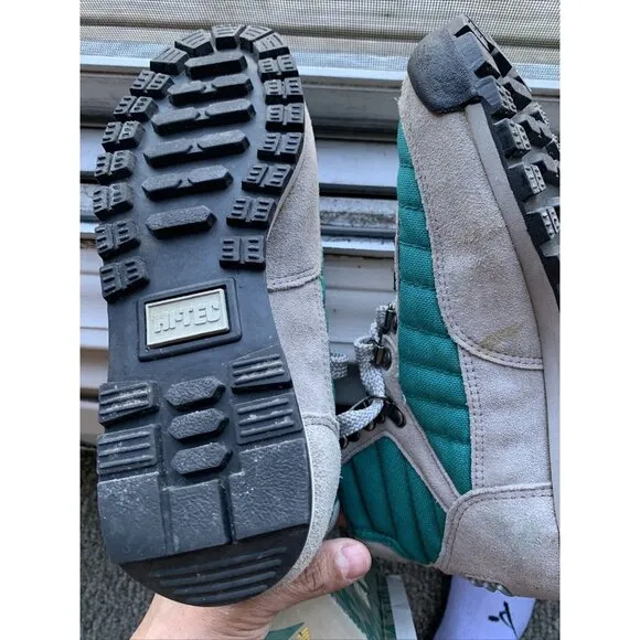 VTG  Hi-Tec Rugged Outdoor Hiking Boots Women's Size 7 Teal/Gray