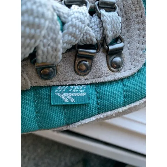 VTG  Hi-Tec Rugged Outdoor Hiking Boots Women's Size 7 Teal/Gray