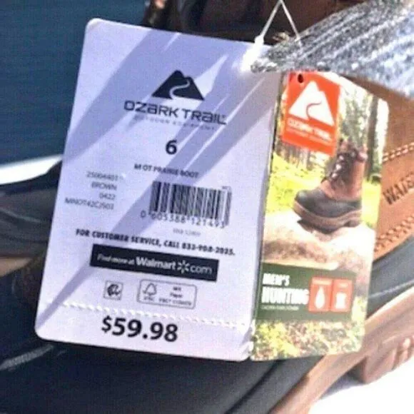 Waterproof Boots . Size: 6 . Prairie Duck ........ Ozark Trail . New in Box