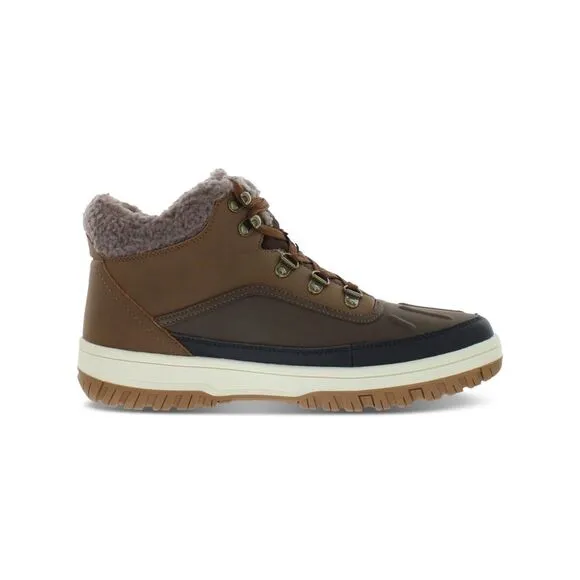 WEATHERPROOF VINTAGE Mens Brown Cushioned Round Toe Lace-Up Boots Shoes 12 M