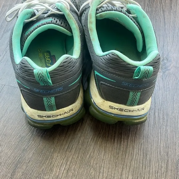 well worn Skechers Women's Gray Athletic Shoes