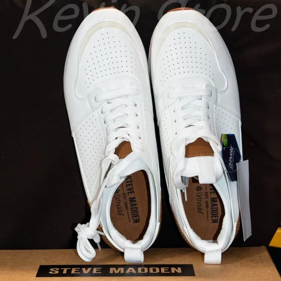 White- Steve Madden Men's Jogger Sneaker Ortholite Cushioned Insole, Steve Madd…