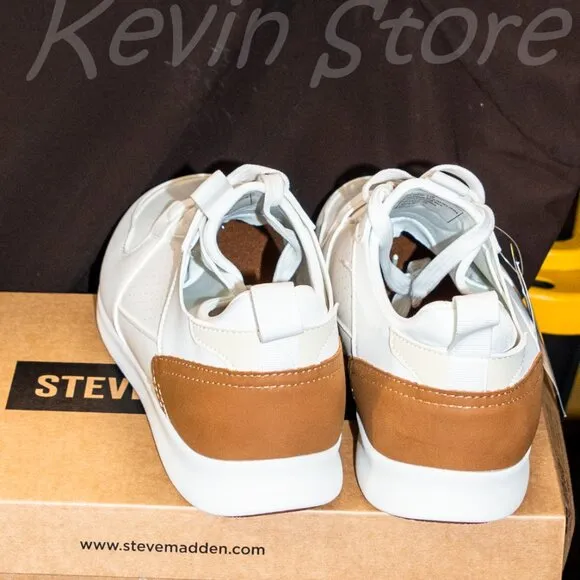 White- Steve Madden Men's Jogger Sneaker Ortholite Cushioned Insole, Steve Madd…