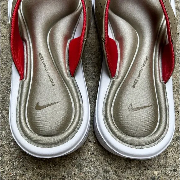 WMNS NIKE COMFORT THONG LIGHT PINK MAGENTA MEDIUM GREY WHITE FOOTBED