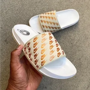 WMNS NIKE OFFCOURT SLIDE GOLD OFF COURT FLIP FLOP SANDAL SLIDECOPPER BEIGE
