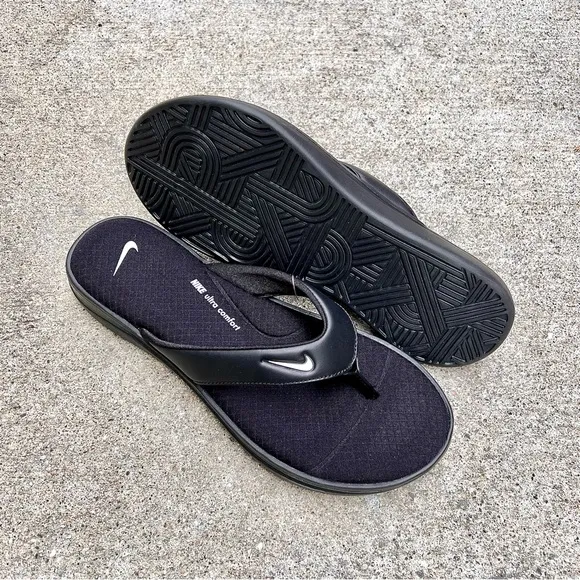 WMNS NIKE ULTRAS COMFORTS 3 THONGS THNG III BLACKS WHITES FOOTBEDS