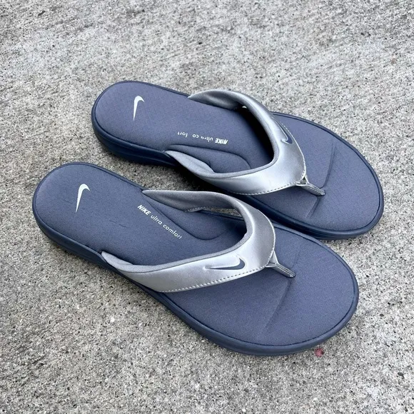 WMNS NIKE ULTRAS COMFORTS 3 THONGS THNG III GREYS SILVERS GRAYS FOOTBEDS