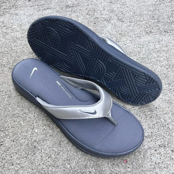 WMNS NIKE ULTRAS COMFORTS 3 THONGS THNG III GREYS SILVERS GRAYS FOOTBEDS