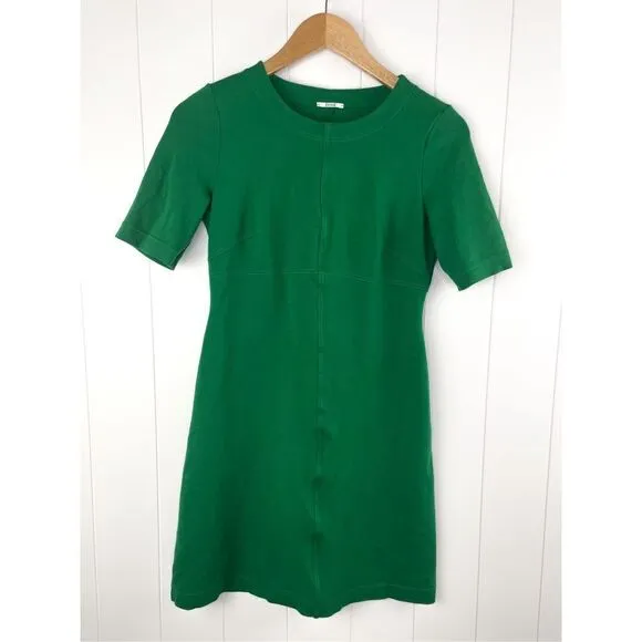 Wolford Green Professional Modest Sleek Minimalist Career Dress Size 38 (S)