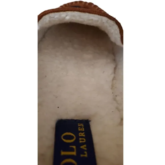 Woman's Slippers POLO RALPH LAUREN Dezi BEAR Moccasin Slipper Size 7 (NWOT?)