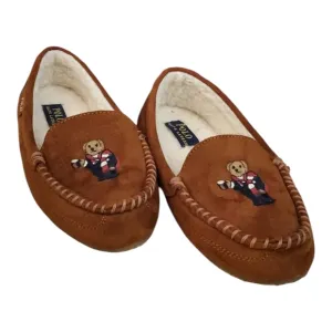 Woman's Slippers POLO RALPH LAUREN Dezi BEAR Moccasin Slipper Size 7 (NWOT?)