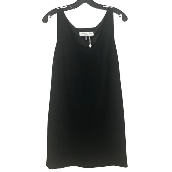 Women’s 6 Trina Turk Black Sleeveless LBD w/ Lacy Slip NWT $258 Dress